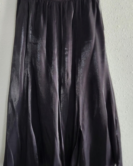 NWT J.R. Nites Black Pleated Formal Midi Skirt   Size 8P - Picture 2 of 14